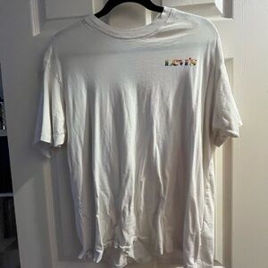 Levi's White Short-Sleeve Tee with Multicolor Logo